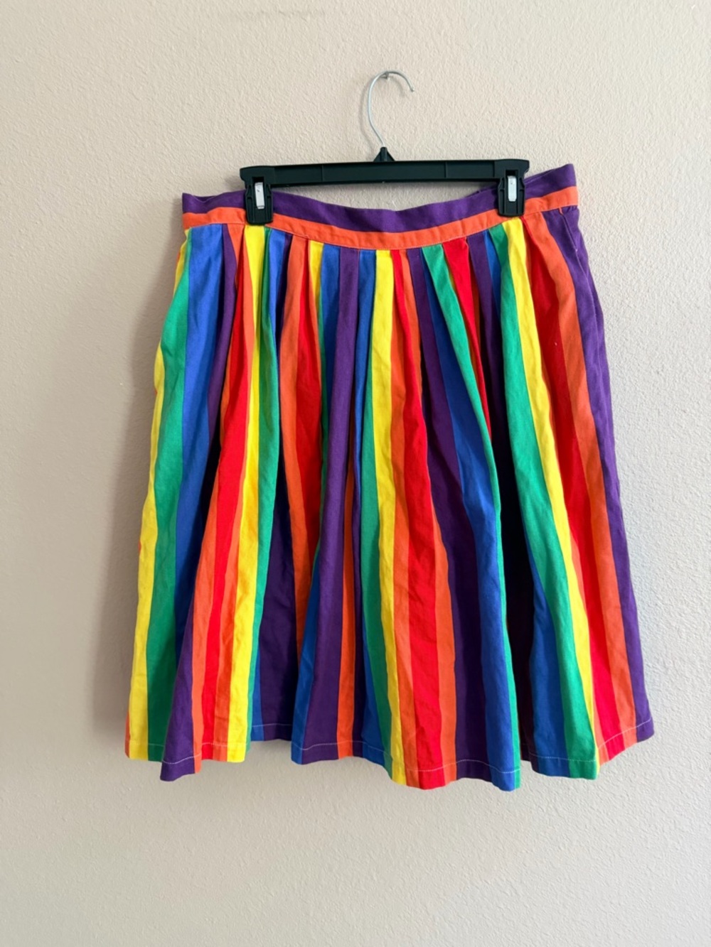ModCloth Rainbow Striped A Line Skirt